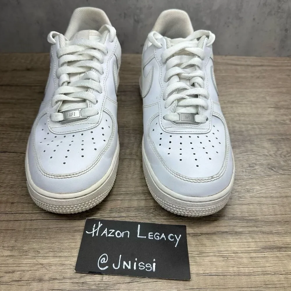 Nike~Men’s~Air Force 1‎ Low '07 White Used~Size 7.5